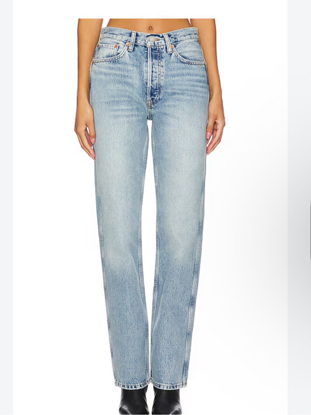 Re/Done 90S HIGH RISE LOOSE
OJAI INDIGO Light Blue Straight Leg High-Rise Jeans